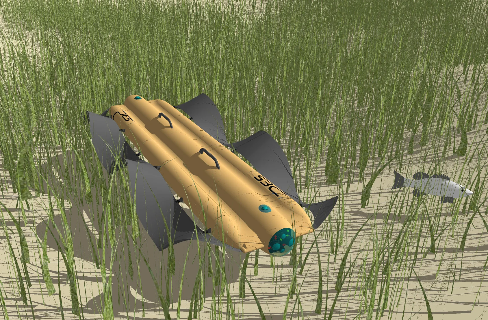 Pliant Energy Systems amphibious robot.